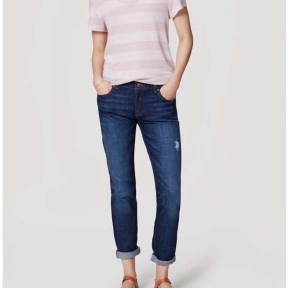 LOFT relaxed skinny jeans tall